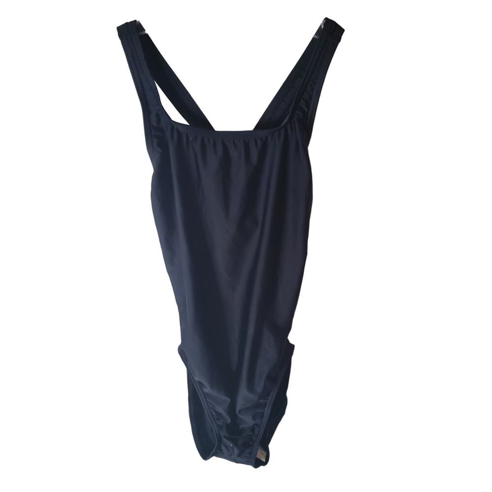 Speedo 12/38 Pro LT Black One Piece Swimsuit, NWT